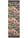 Etro Frayed Graphic-print Scarf In Black