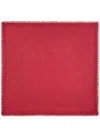 Etro Frayed Paisley-jacquard Shawl In Red