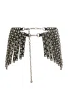 Etro Fringe Belt With Studs In Metallic