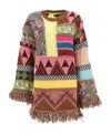 Etro Fringe-detail Knitted Dress In Multicolor