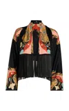 Etro Fringed Jacket In Black