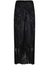 Etro Jacquard Skirt With Tassel Details In Black