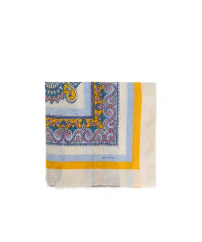 Etro Fringed Scarf In Nude