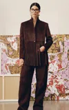 Etro Fringed Suede Jacket In Brown
