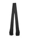 Etro Fringed Wool Scarf In Gray