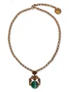 Etro Frog Necklace In Gold
