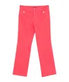 Etro Front-pocket Straight Trousers In Pink