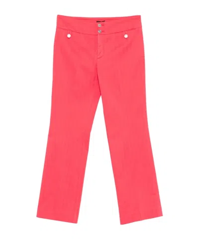 Etro Front-pocket Straight Trousers In Pink