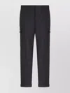 Etro Functional Cropped Cargo Pants In Black