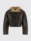 Etro Sheepskin Jacket Featuring Wool Insert In Black