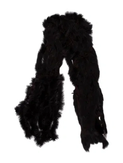 Pre-owned Etro Fur Scarf W/ Tags In Purple