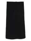 Etro Gathered Midi Skirt In Black