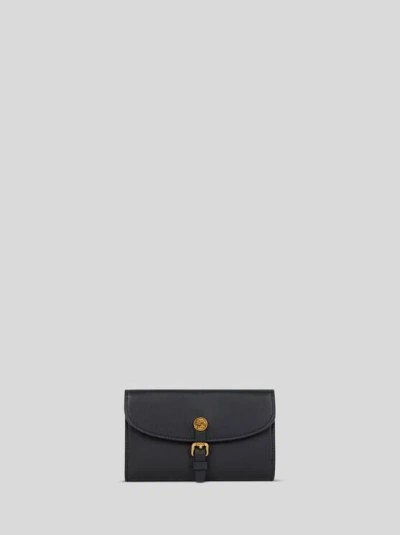Etro , Geldbörse Pony Aus Leder, Damen, Schwarz In Black