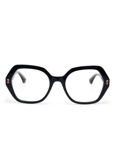 Etro Brille Mit Geometrischem Gestell In Blau