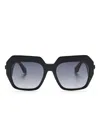Etro Geometric-frame Sunglasses In Black