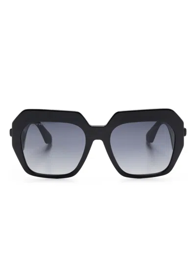Etro Geometric-frame Sunglasses In Black