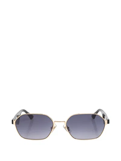 Etro Geometric-frame Sunglasses In Gold