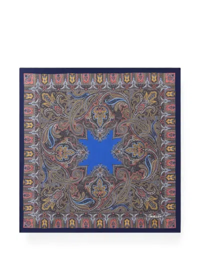 Etro Geometric Paisley-print Pocket Square In Multi