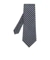 Etro Patterned-jacquard Tie In Gray