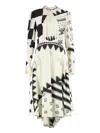 Etro Geometric-print Asymmetric Dress In Neutral
