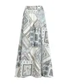 Etro Baumwollrock Mit Patchwork-motiven In White