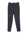 Etro Bristol Patterned Design Trousers In Black