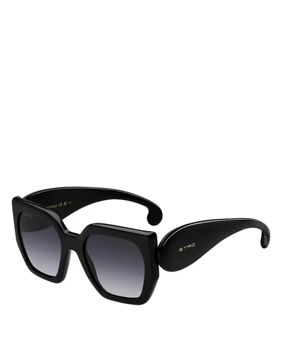Etro Geometric Sunglasses, 54mm In Blue