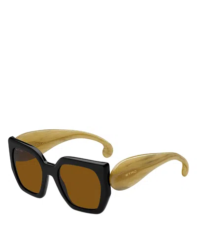 Etro Geometric Sunglasses, 54mm In Brown