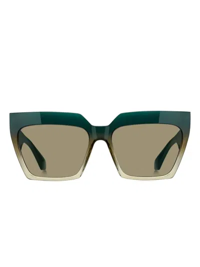 Etro Geometric Sunglasses In Green