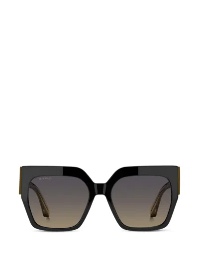 Etro Geometric-frame Sunglasses In Neutrals