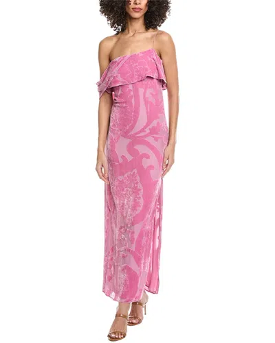 Etro Georgia Silk-blend Maxi Dress In Pink