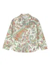 Etro Giacca Denim Con Stampa Paisley In Mc