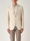 Etro Patterned Blazer With Pockets And Lapel In Beige