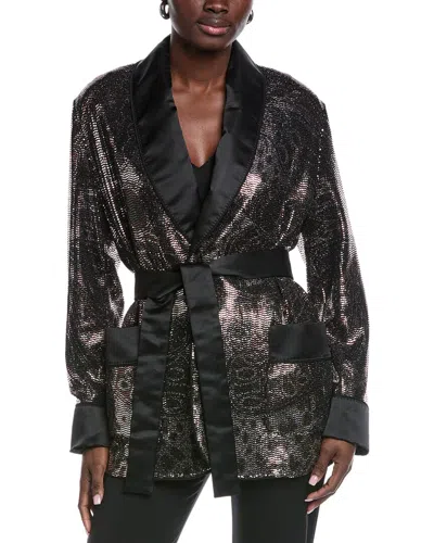 Etro Giacca Silk-blend Blazer In Black