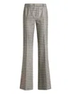 Etro Wool-blend Gingham Trousers In Neutral