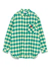 Etro Gingham-pattern Shirt In Green