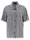 Etro Gingham-checked Short-sleeved Button-up Shirt In Blue