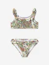 Etro Girls Floral Paisley Bikini In Multicoloured