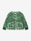 Etro Girls Floral Paisley Jacket In Green