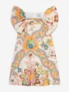 Etro Girls Floral Print Dress In Ivory