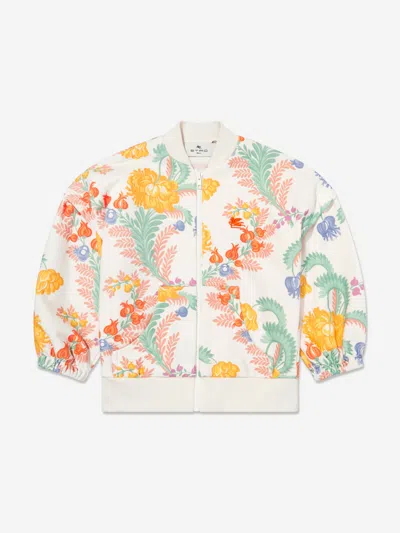 ETRO ETRO GIRLS FLORAL ZIP UP TOP