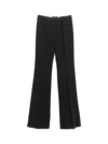 Etro Glittered Flared Tailored Trousers In Nero