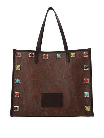 Etro Globtter Midi Shopping Bag