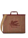 Etro Love Trotter Tote Bag Red In Multi