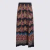 Etro Midi Skirt With Flowing Silhouette And Paisley In Multi