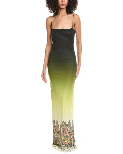 Etro Gradient Maxi Dress In Black