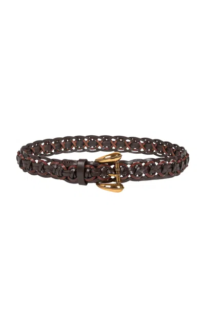 Etro Grandi Paisley Belt In Brown