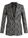 Etro Cotton Jacquard Jacket In Schwarz