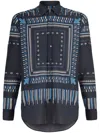 Etro Graphic-print Cotton Shirt In Black
