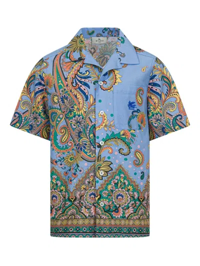 ETRO GRAPHIC-PRINT COTTON SHIRT